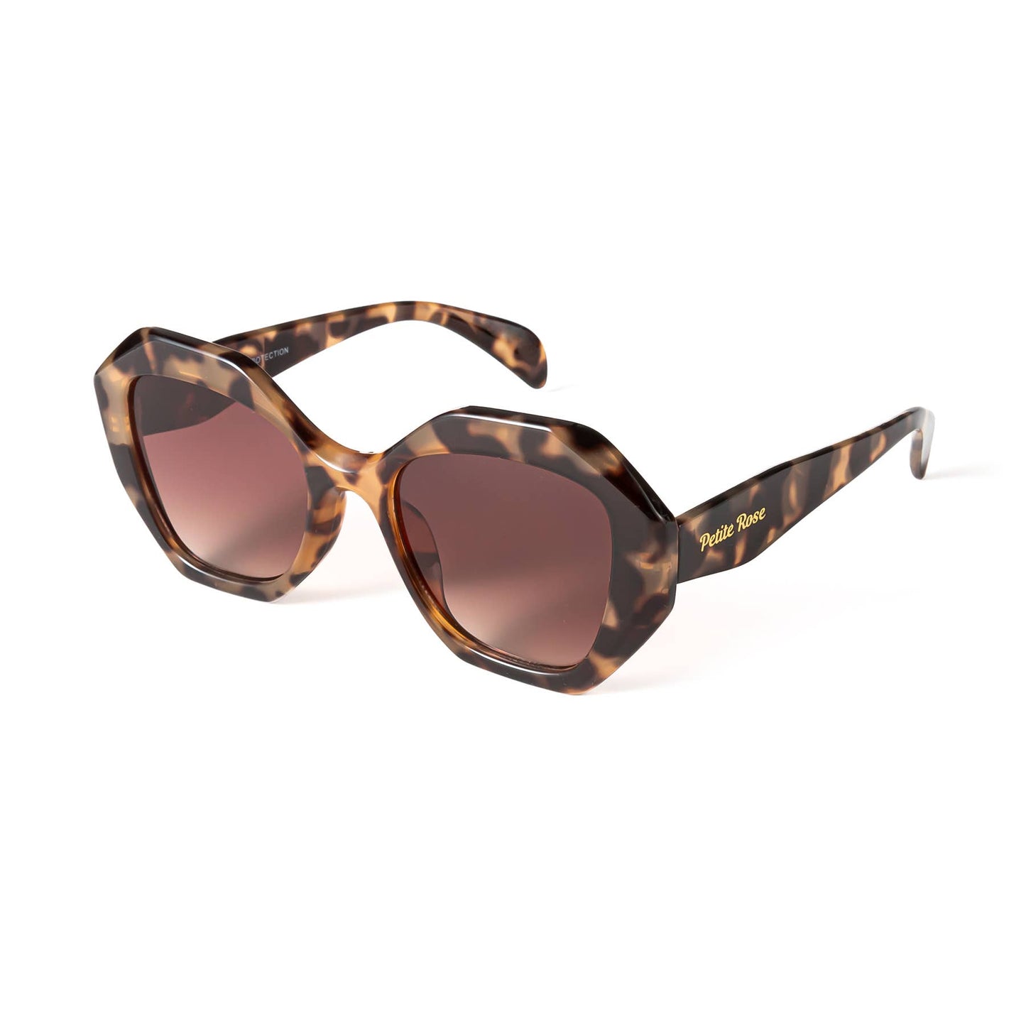 Pack of 12: Unique Angular Hexagon Bold Oval Petite Rose Wholesale Sunglasses