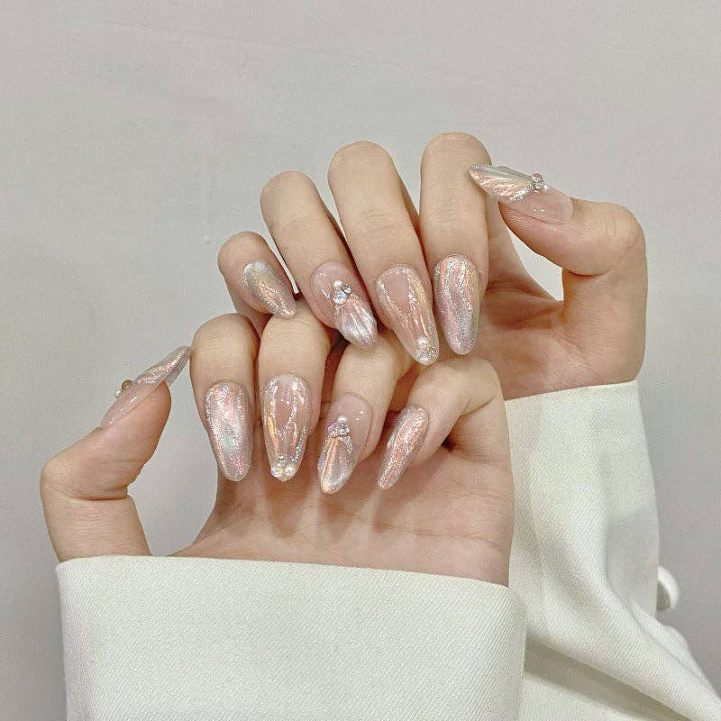 Hand Made Snake Press on Nails E102