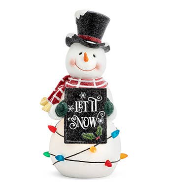 Led Snowman with Black Board Item # 52915 LIMITED