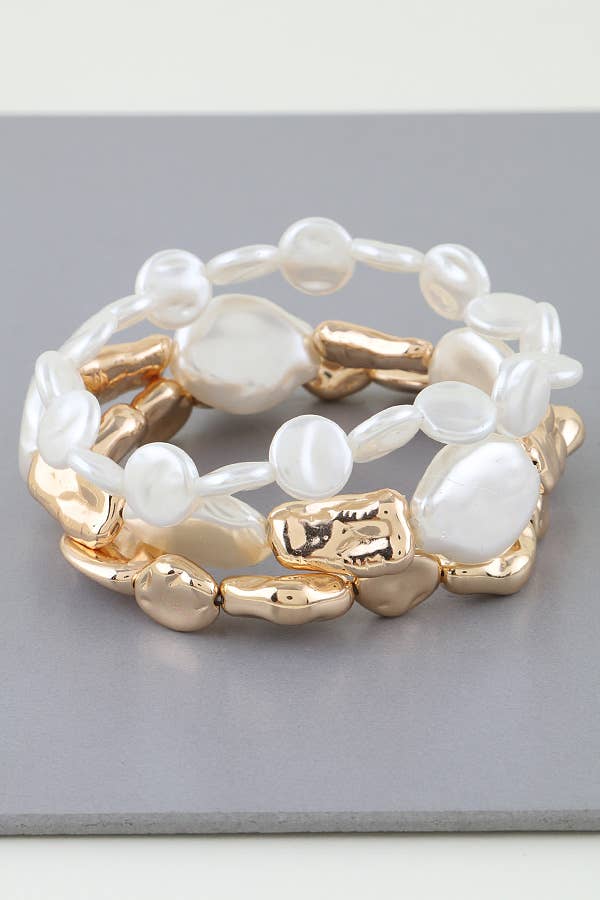 Multi Abstract Stone Bracelet