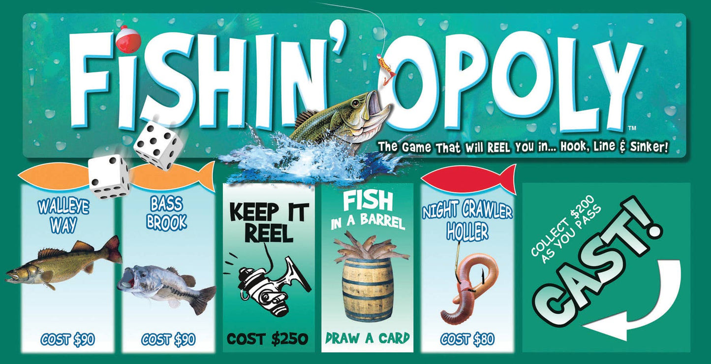 Fishin'-Opoly Board Game, by Late for the Sky