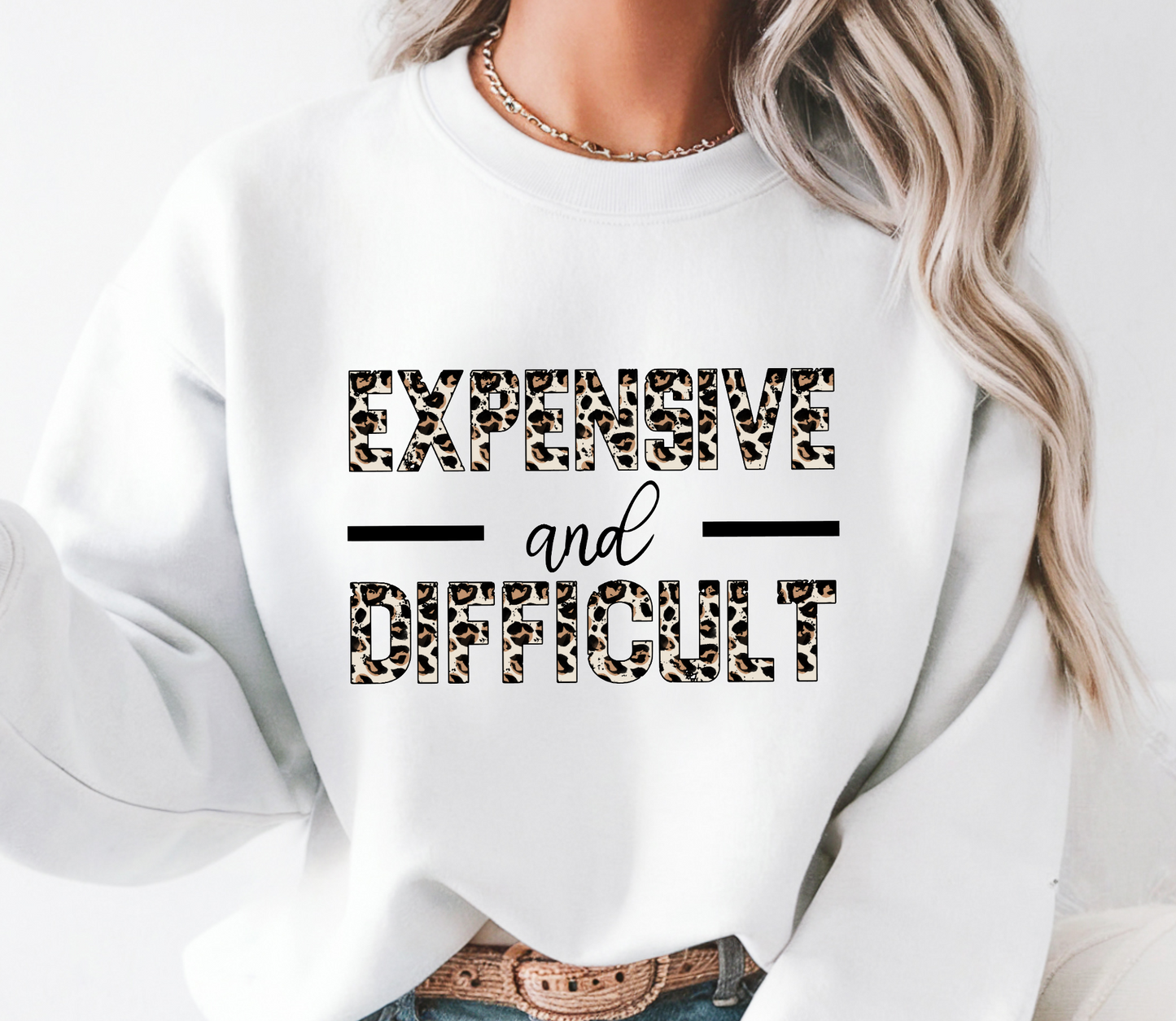 EXPENSIVE AND DIFFICULT CREWNECK TEE/SWEATSHIRT