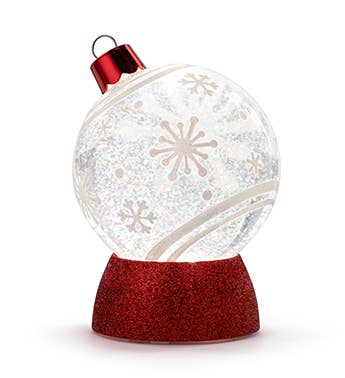 LED Red Ornament Water Globe Item # 53296
