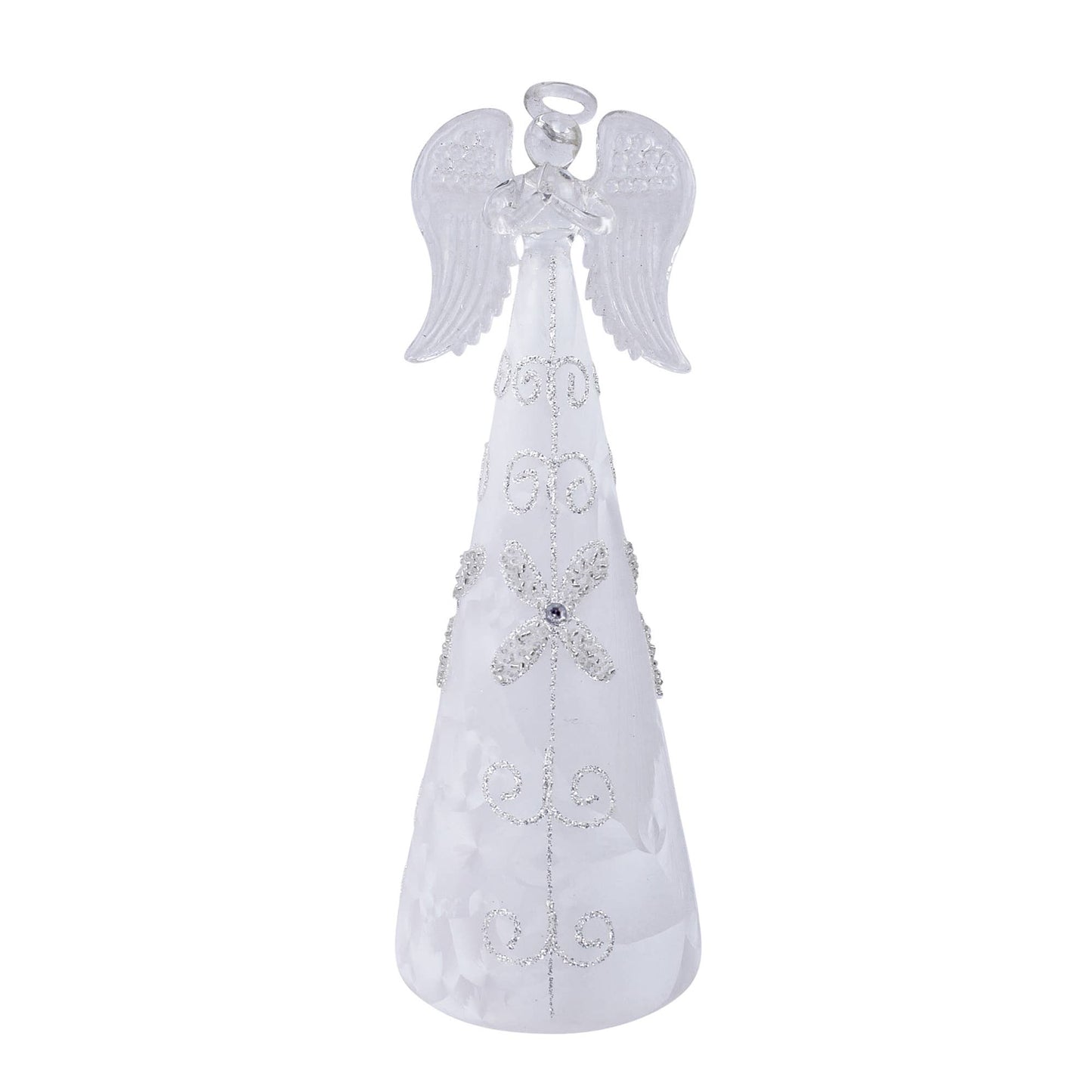 Light Up Standing Angel w/ Floral Detailing (large)