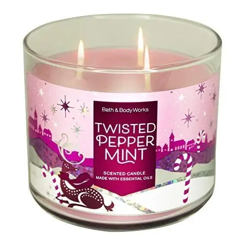 Bath & Body Works | Twisted Peppermint 3-Wick Scented Candle