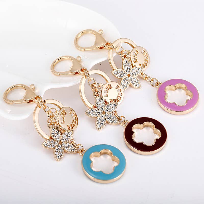 Clover Keychain Bag Car Charm