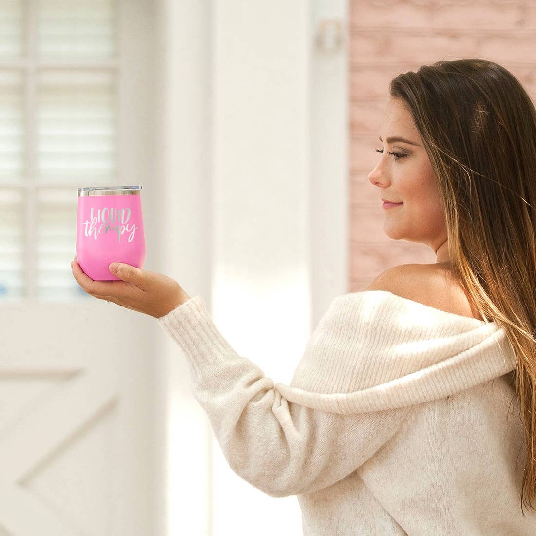 Liquid Therapy Pink Tumbler