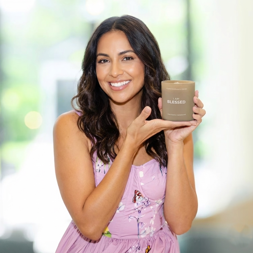 Jill Zarin Crystal Manifestation Candle – 10 oz x 3, Mantra