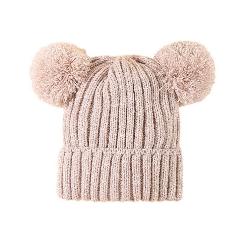 Baby Solid Color Cute Winter Warm Knitted Hat