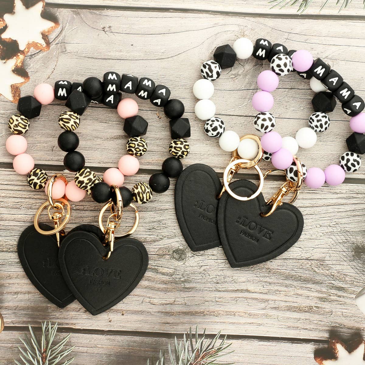2024 NEW BRACELET SILICONE BEAD KEYCHAIN_CWMM1292
