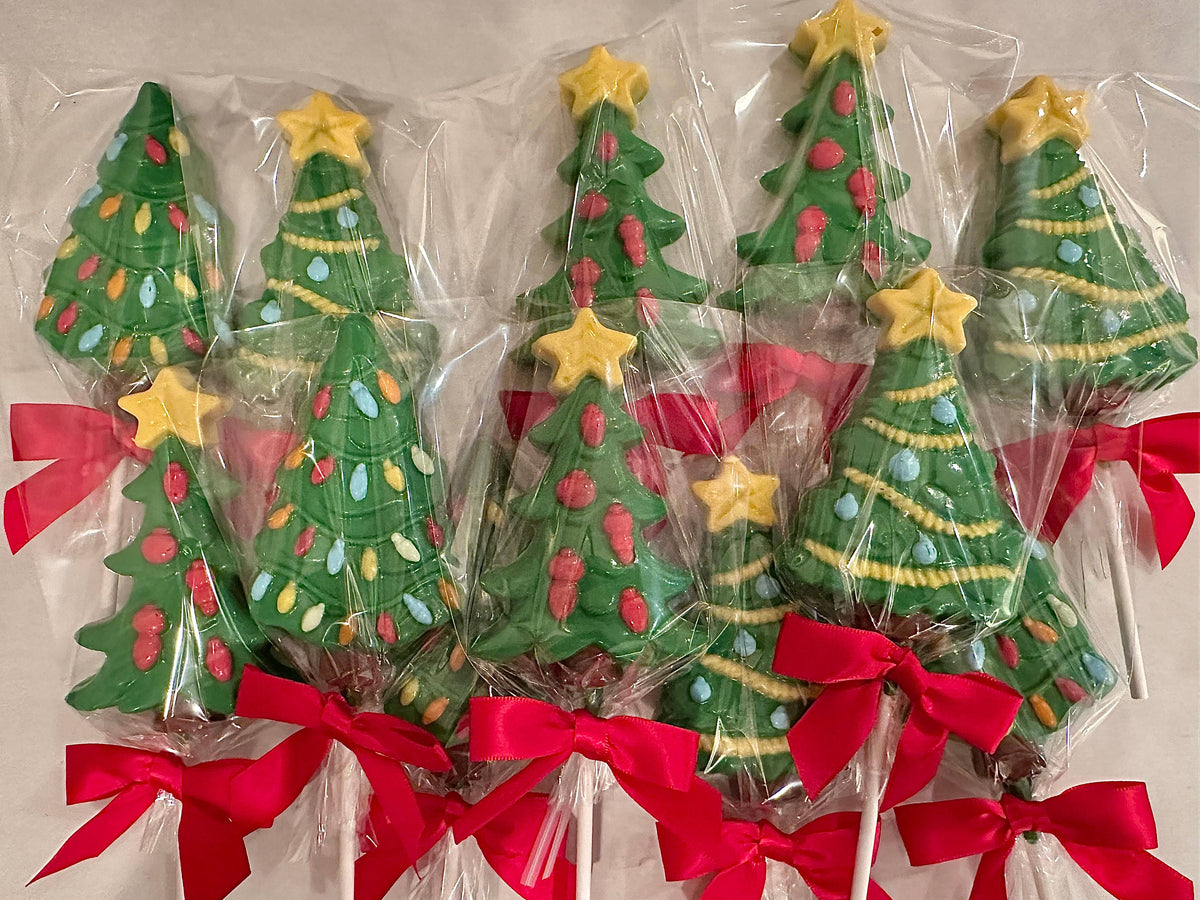 Christmas Tree Chocolate Lollipop