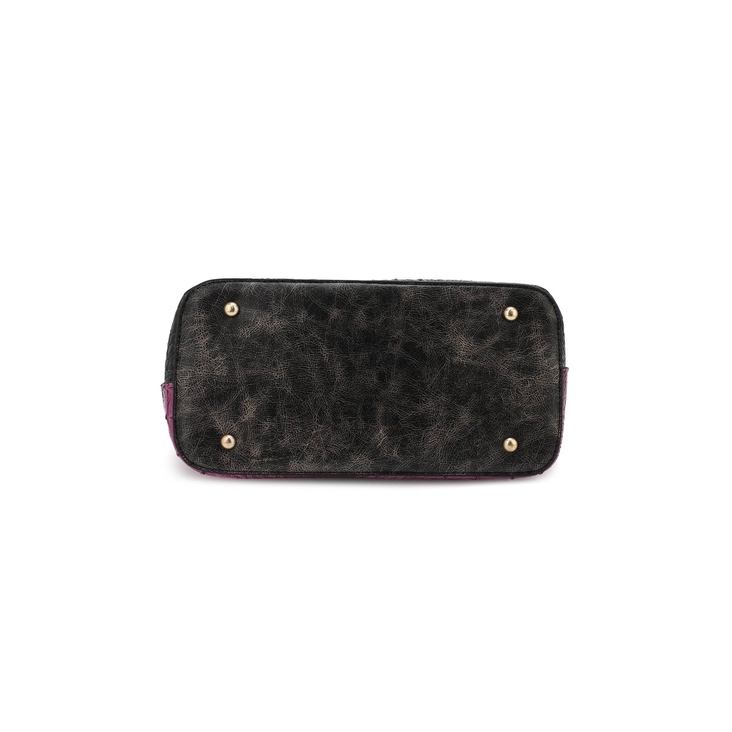 VERONICA TOTE CROC EMBOSSED TWO TONE WITH WALLET