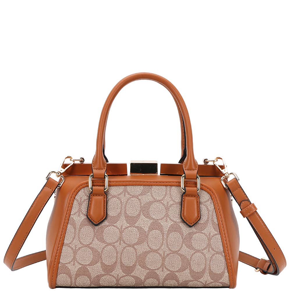 Fashion Oval Pattern Handle Satchel XFT-1291