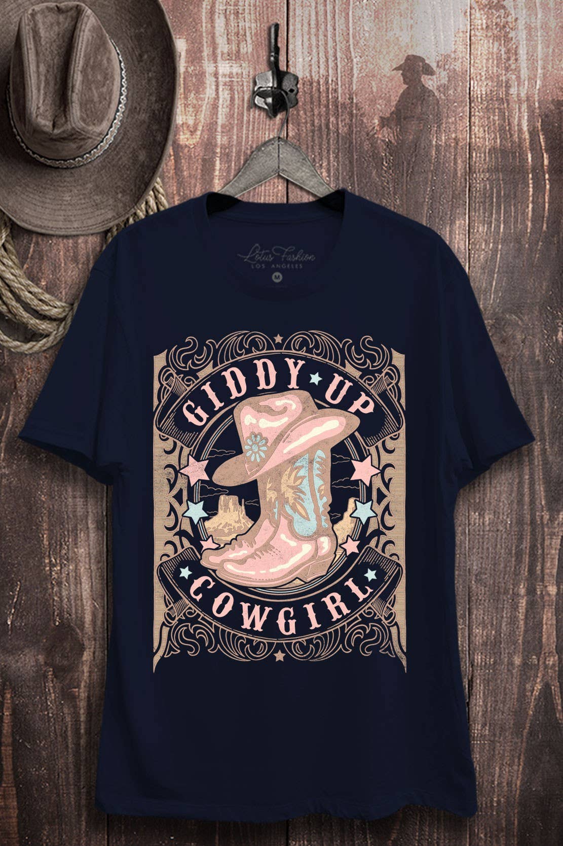 Giddy Up Cowgirl Graphic Top