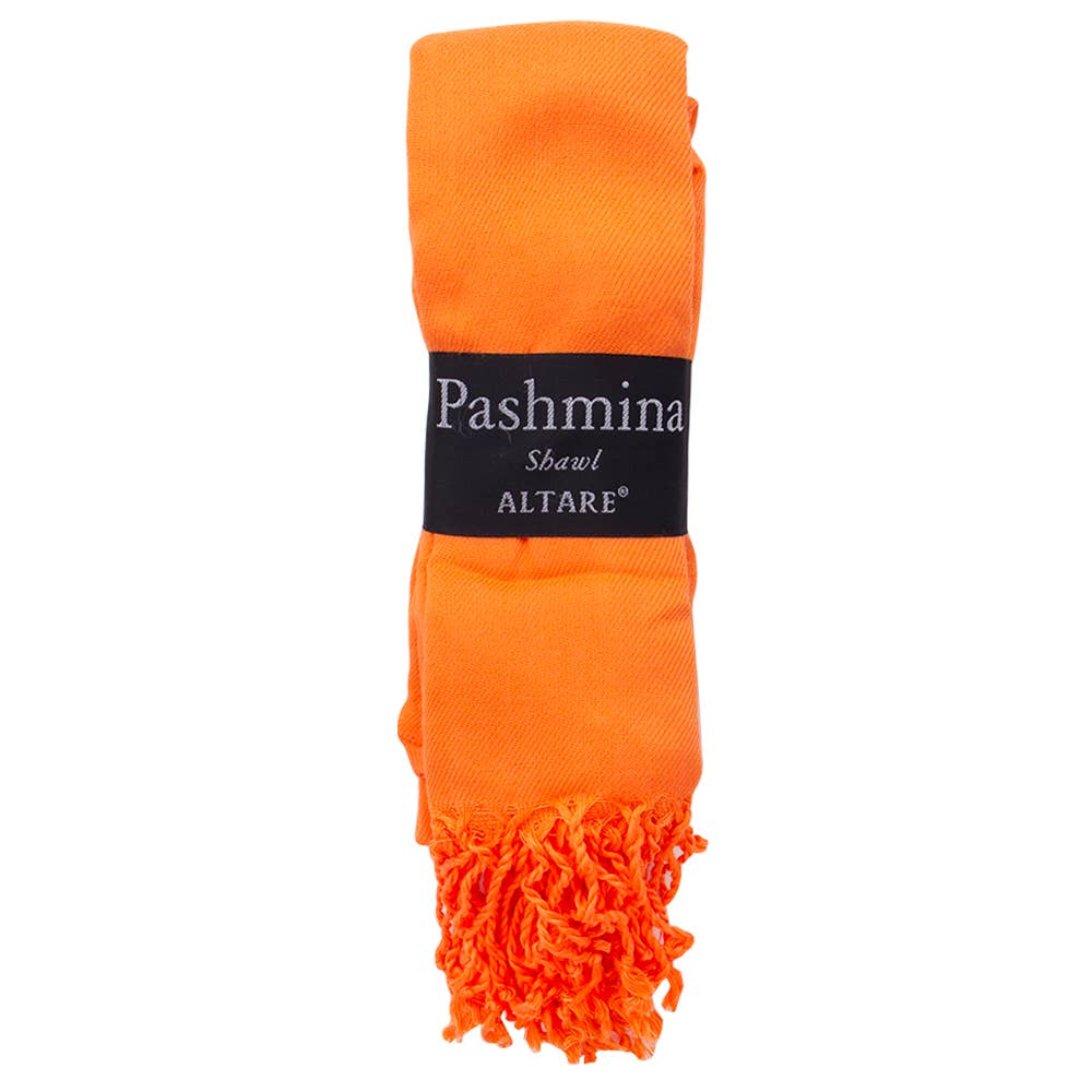 VISCOSE FRINGED PASHMINA SCARF SHAWL, 9129 AL