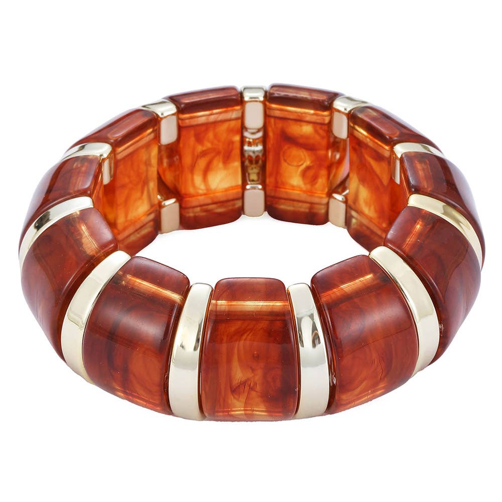 MARBELD NUGGET STRETCH BRACELET, 84602