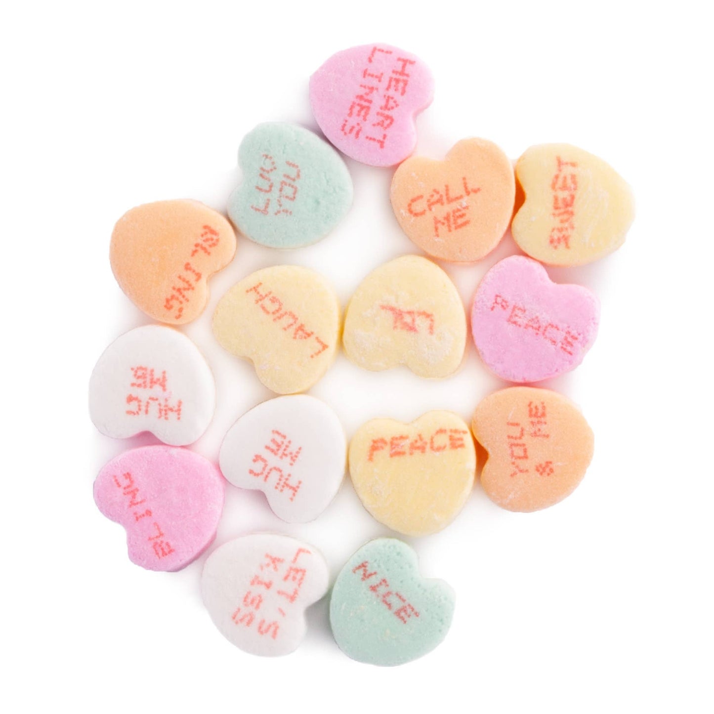 Hugging Kitties Plush with Conversation Heart Candy (case)
