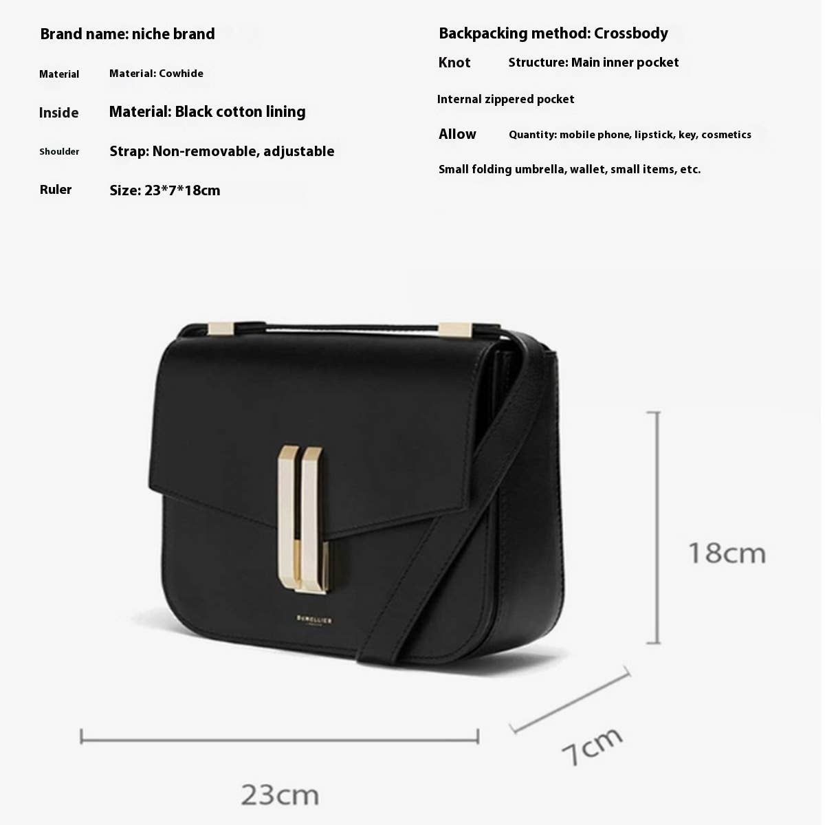 Trendy Tofu Bag – Small Flap Shoulder Handbag_CWAB5327