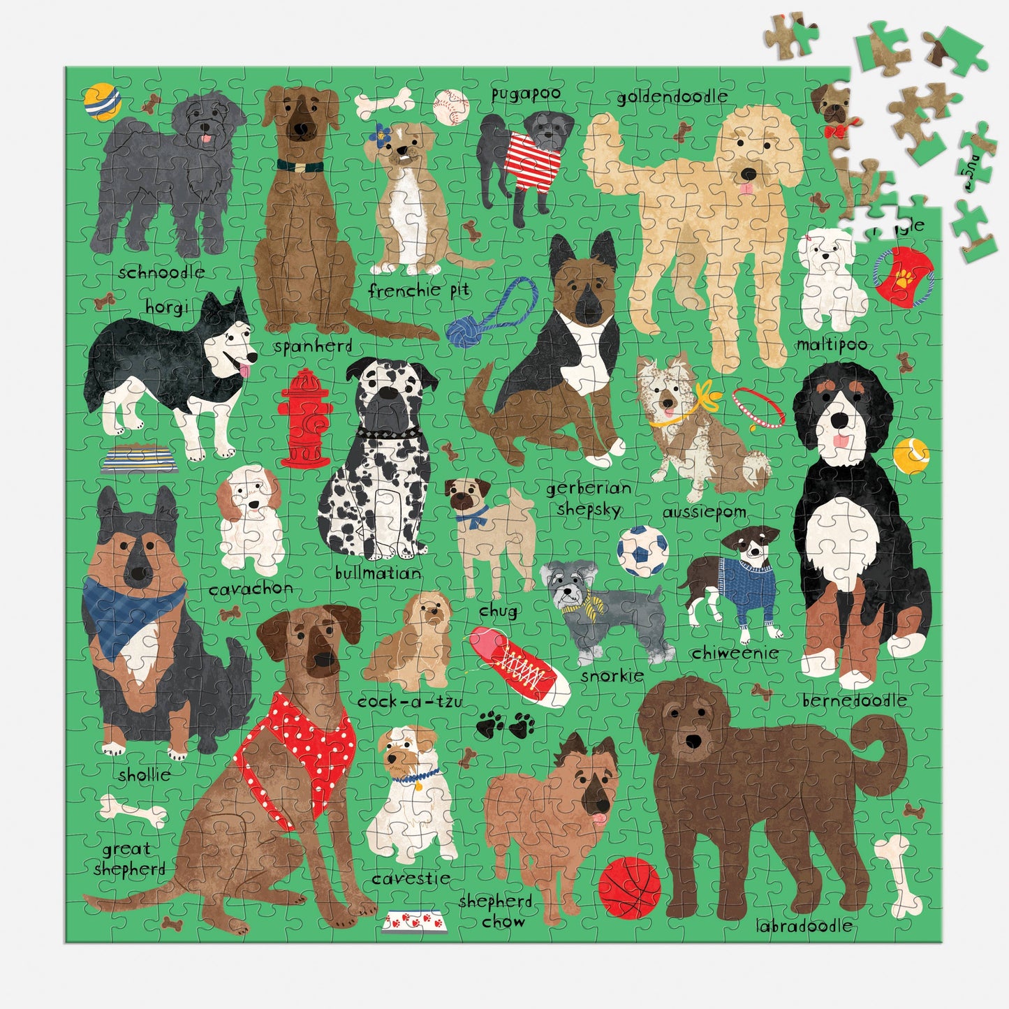 Doodle Dog And Other Mixed Breeds 500 Piece Family Puzzle