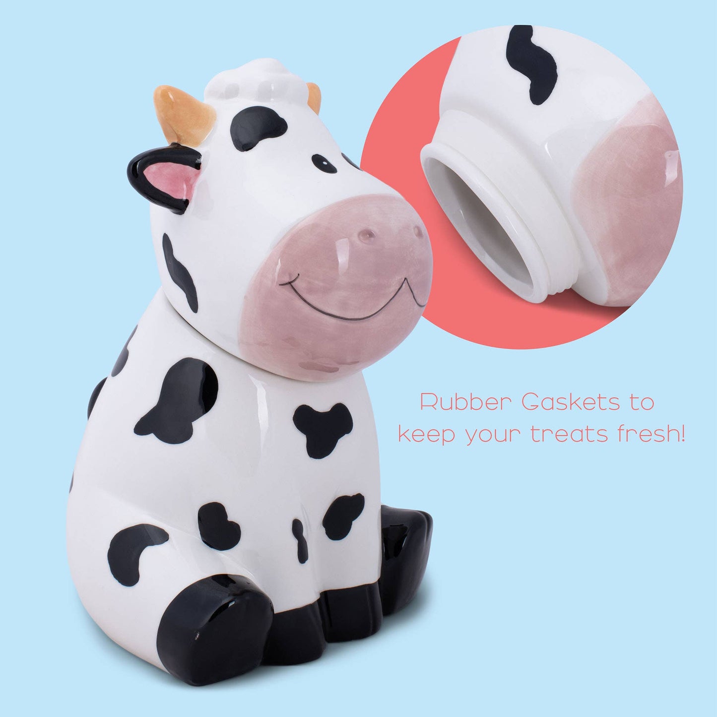 Cookie Jar Cow Heavy Dolomite