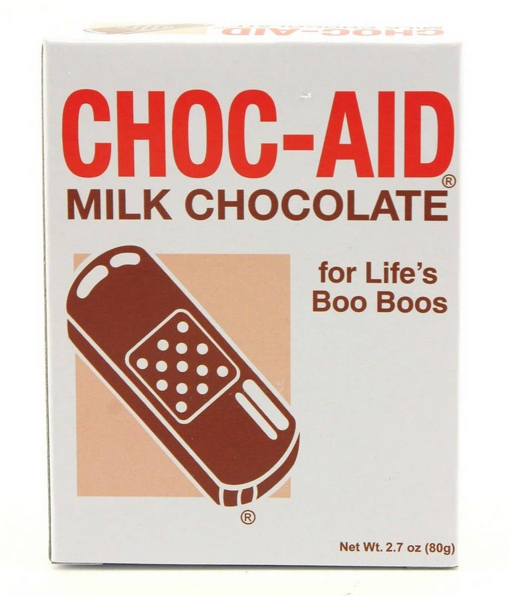 Choc-Aid Milk Chocolate Band Aid Candy 2.7oz Box