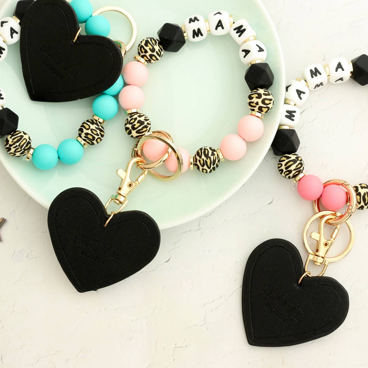 2024 NEW BRACELET SILICONE BEAD KEYCHAIN_CWMM1292