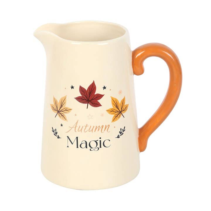 Autumn Magic Ceramic Fall Flower Jug