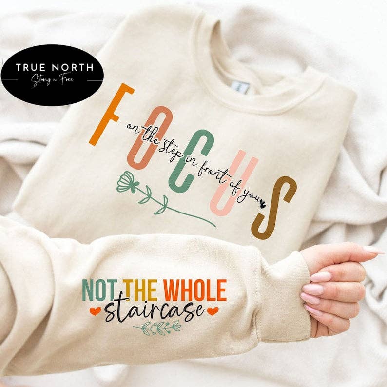 T-Shirt Or Sweatshirt Focus On The Steps In Front You