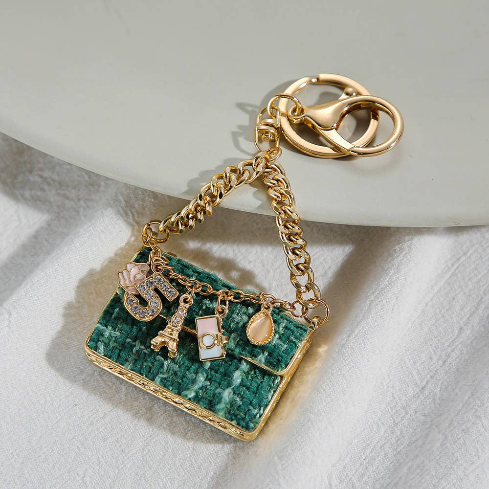 Small Fragrant Wind Metal Bag Keychain
