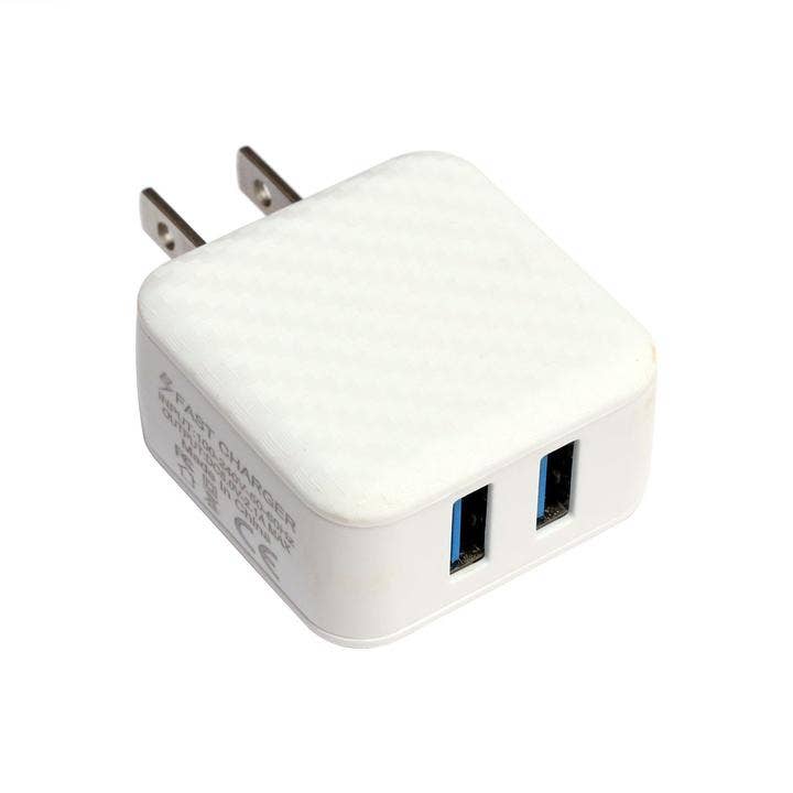 Boxed USB 2-Port Wall Adapter