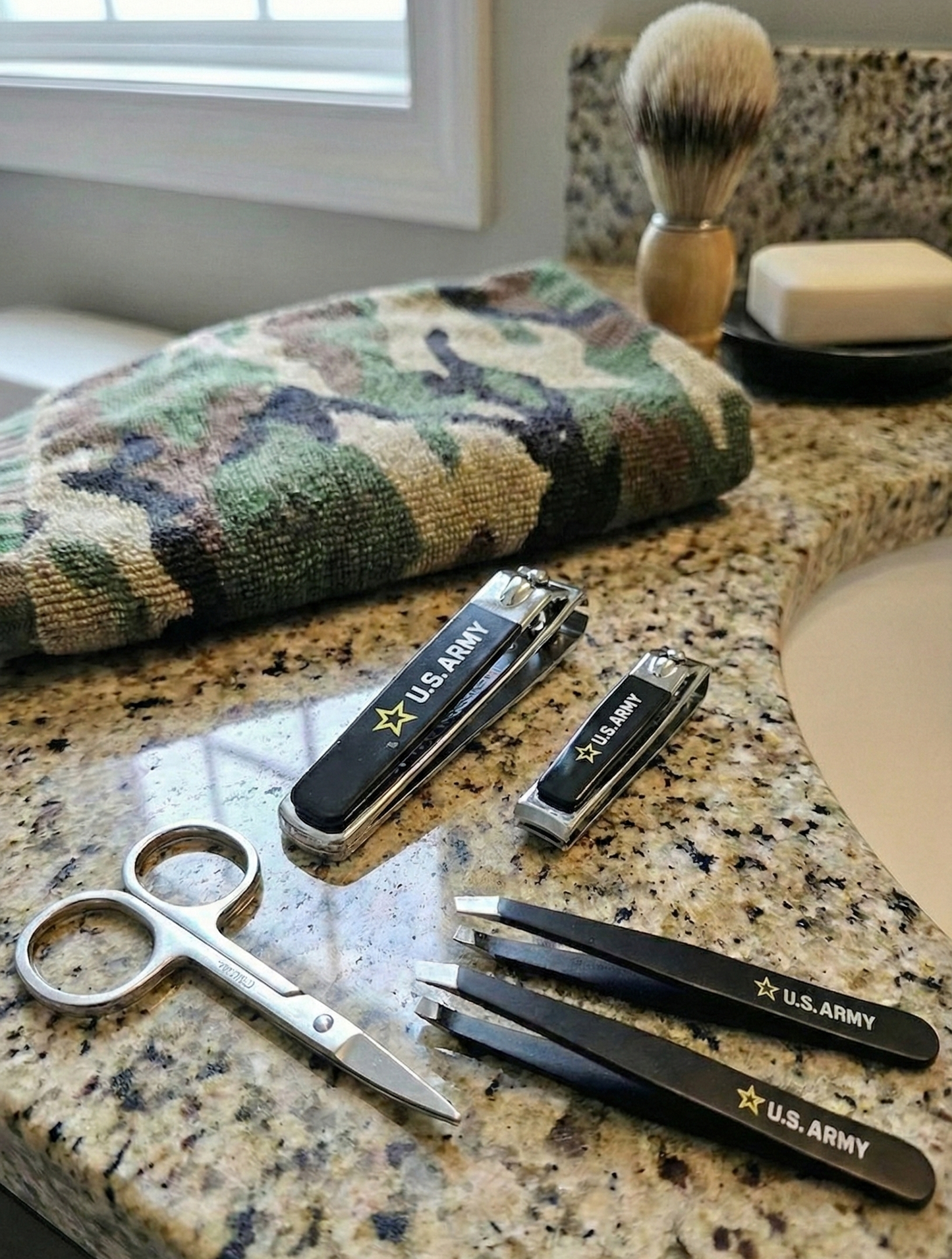 5pc U.S. Army Travel Grooming Set - BLACK