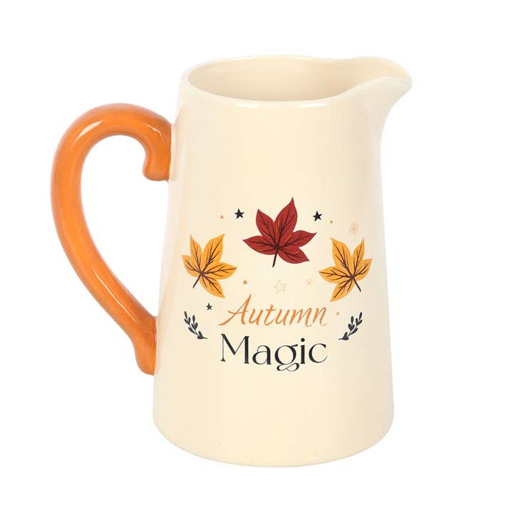 Autumn Magic Ceramic Fall Flower Jug