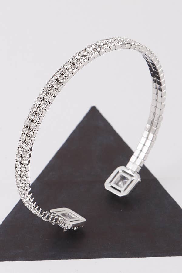 Jeweled Open Cuff Bracelet 83900SCL