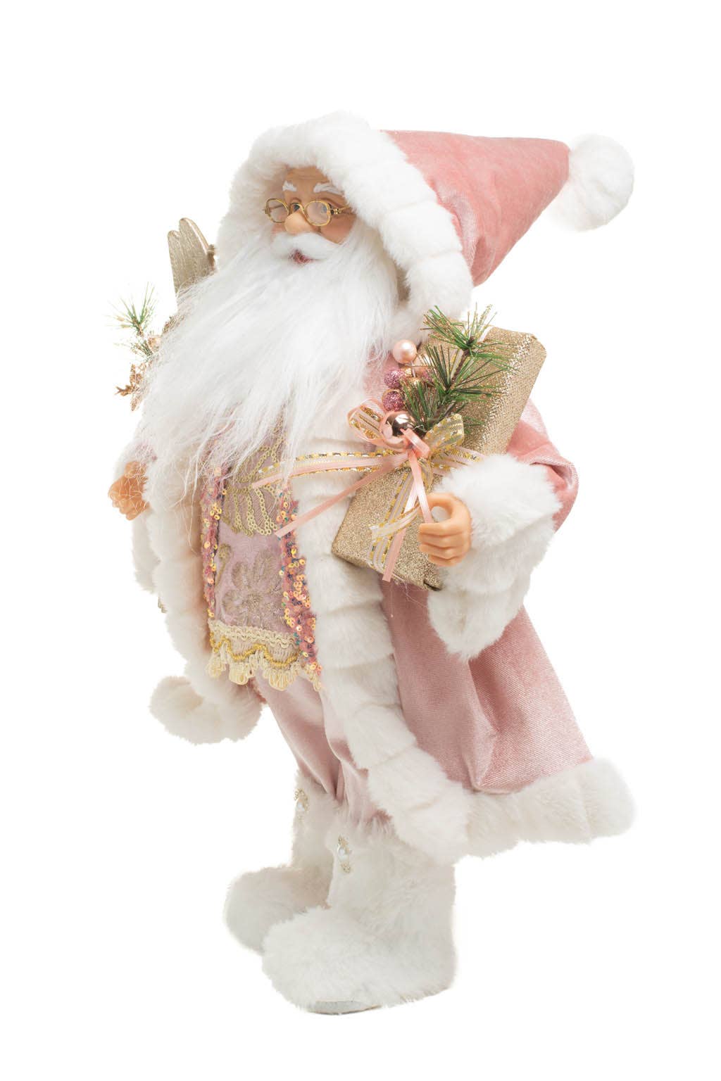 NEW - Pink Fabulous Sequin Santa