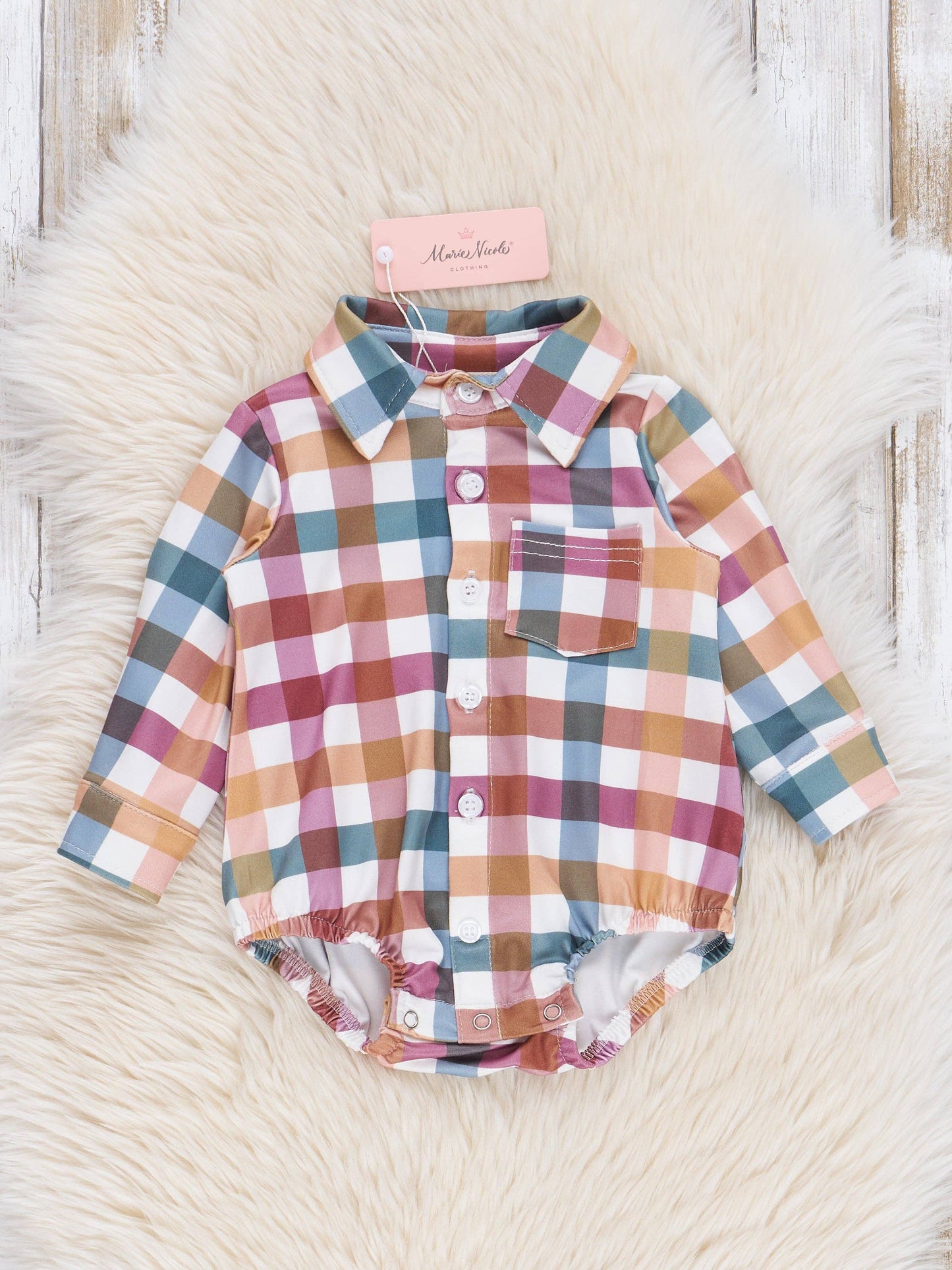 Cranberry Vintage Plaid Button Up Johnny