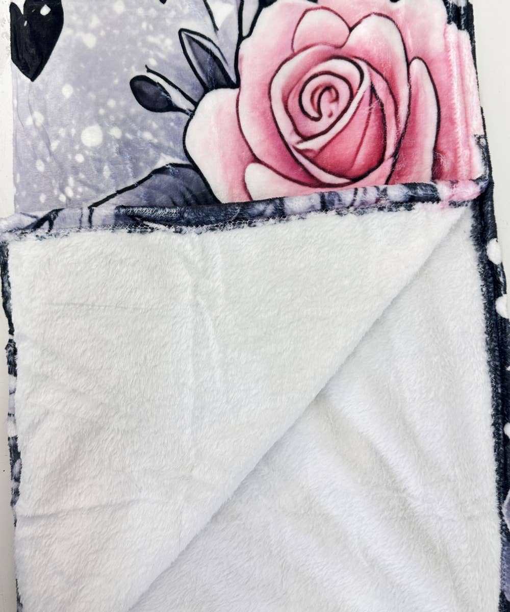 HIGHLAND COW PRINT FLANNEL BLANKET