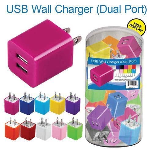 36Pc Dual Port Wall Usb Charger Tub