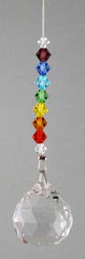 30 pc. Rainbow/Chakra Suncatcher Asst with Tree Display
