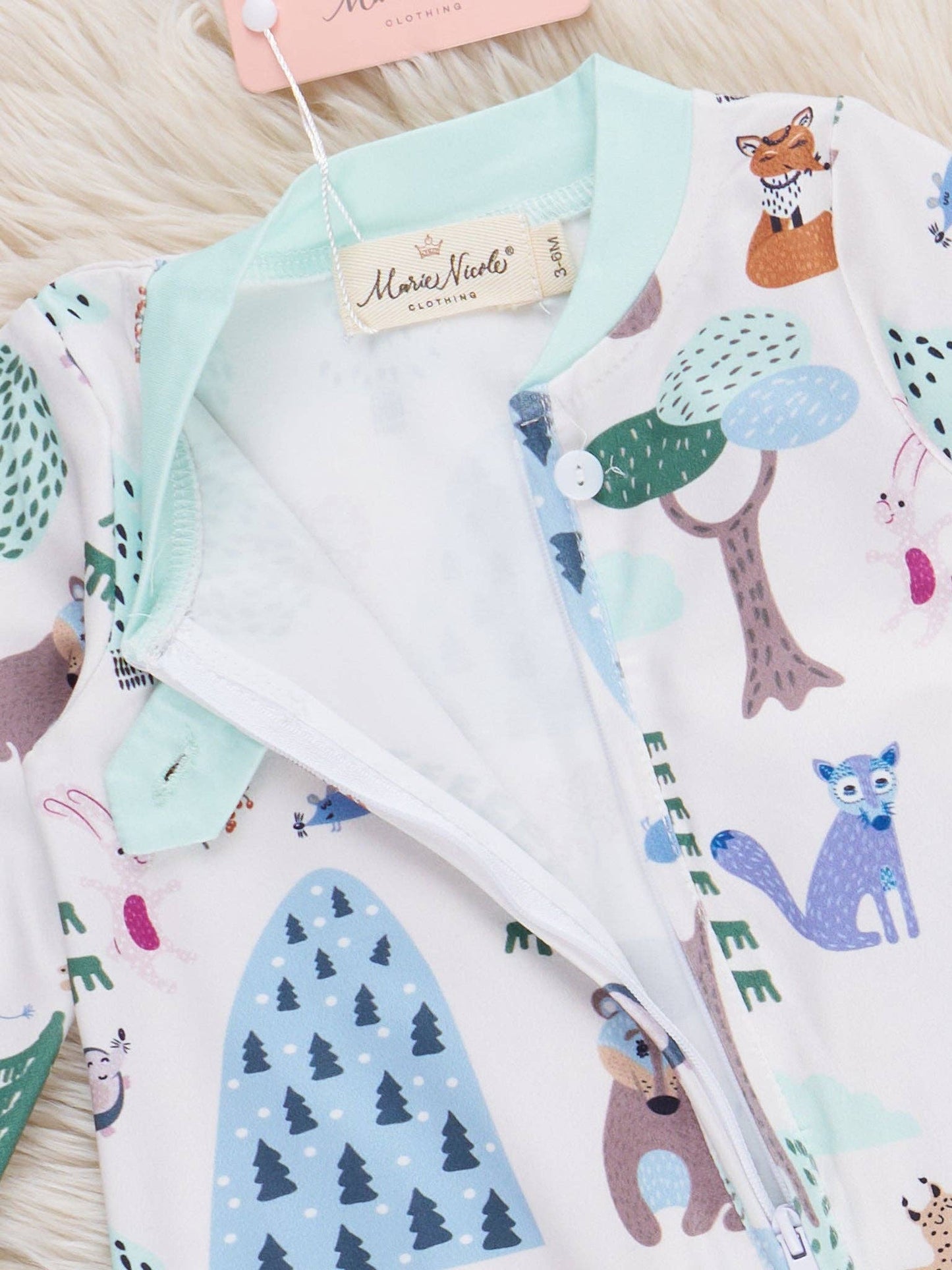 Little Explorer Forest Footed Sleeper Pajamas