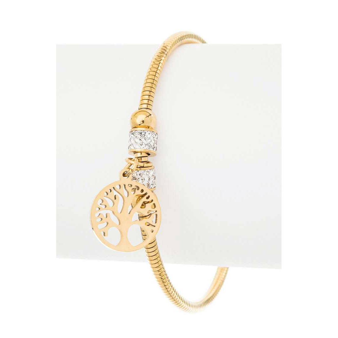 Stainless Steel Tree Charm Wired Bracelet
