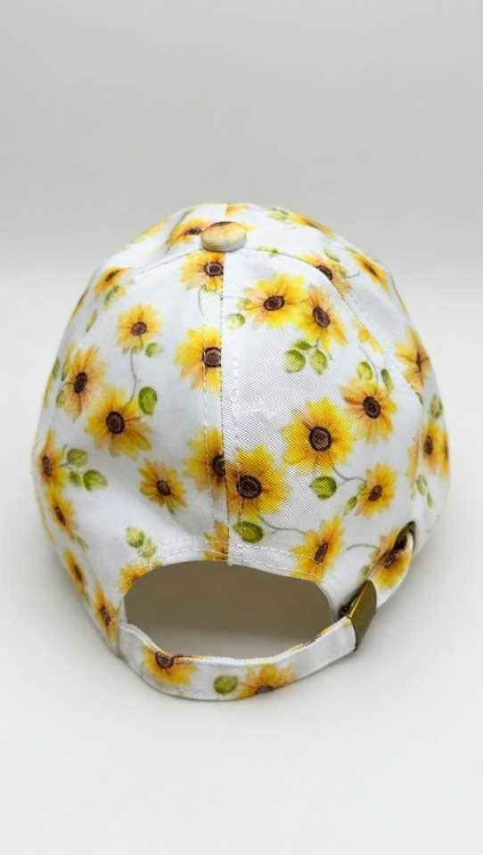 RAVEbandz Printed Baseball Cap - Sunflowers