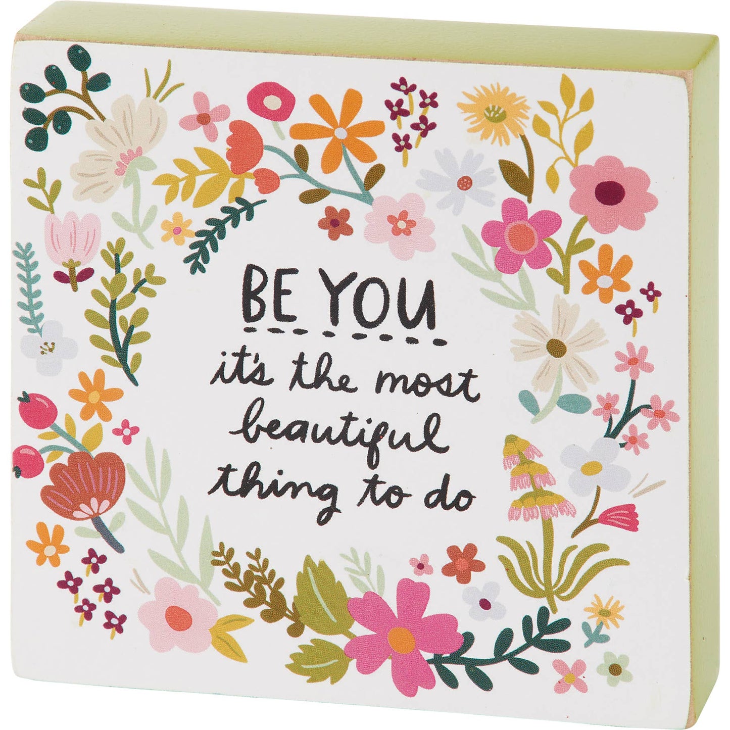 Be You Beautiful Block Sign