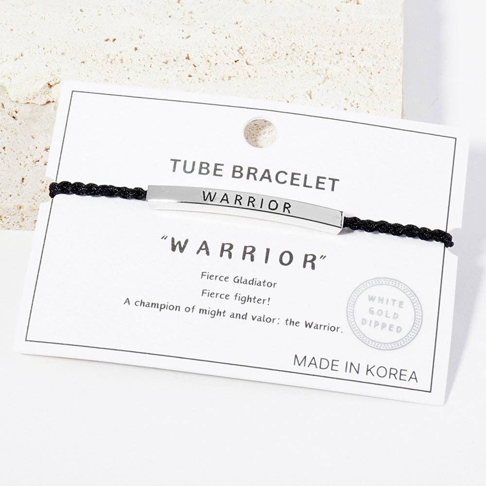 WARRIOR Message Bar Bracelet