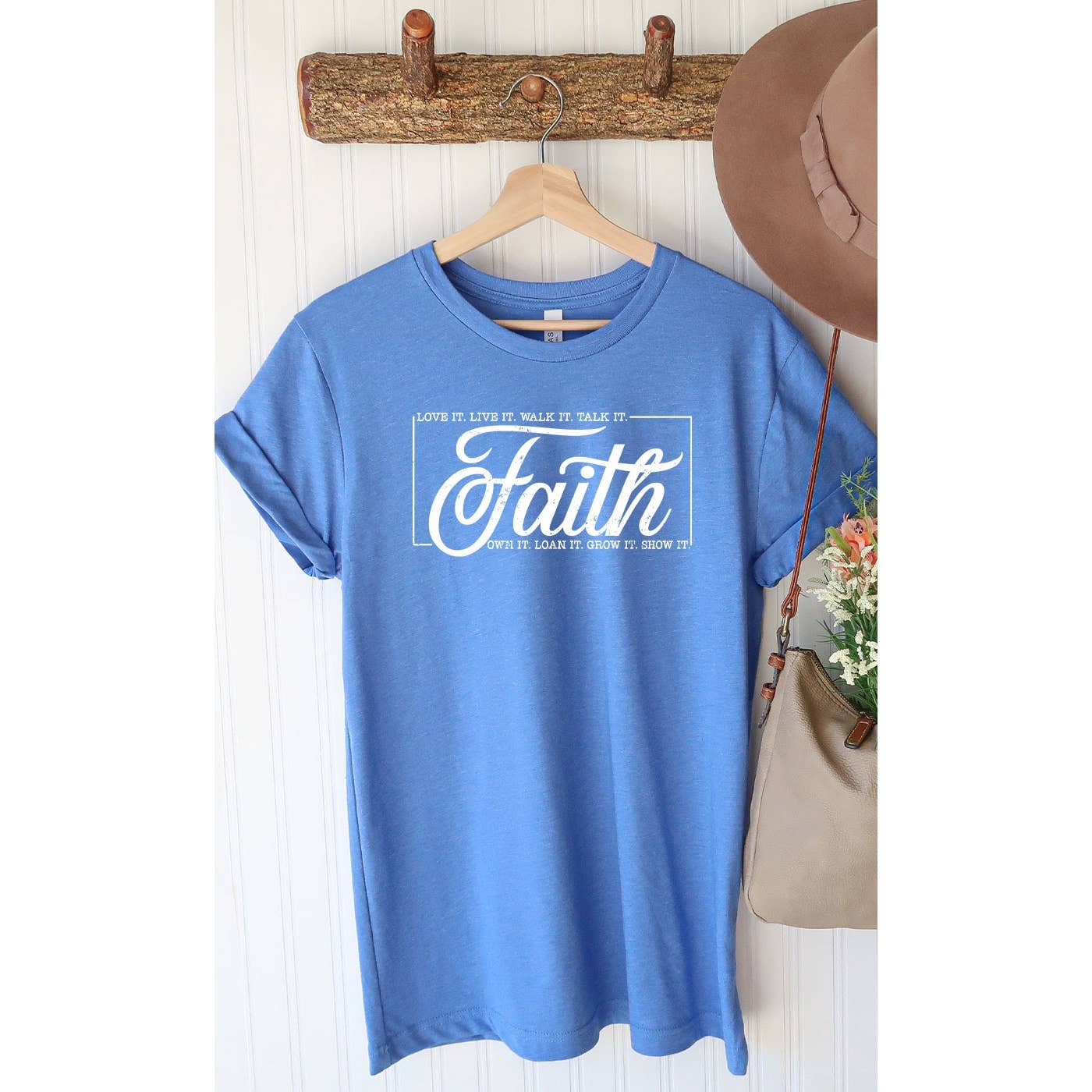 Have Faith Inspirational Christian Easter Graphic Tee