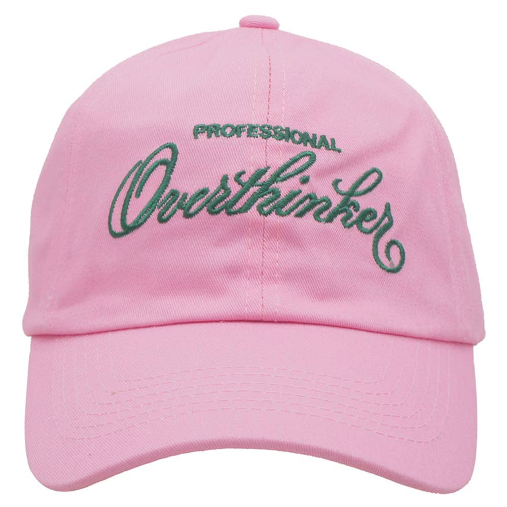 PROFESSIONAL OVERTHINKER COTTON BASEBALL CAP, IHT 72560CP