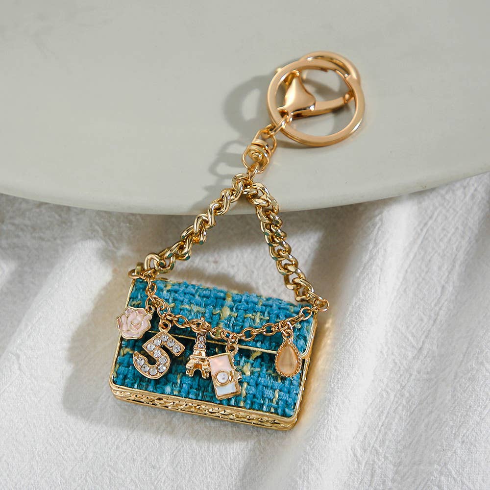 Small Fragrant Wind Metal Bag Keychain