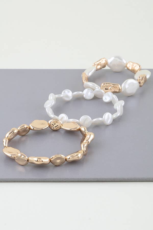 Multi Abstract Stone Bracelet