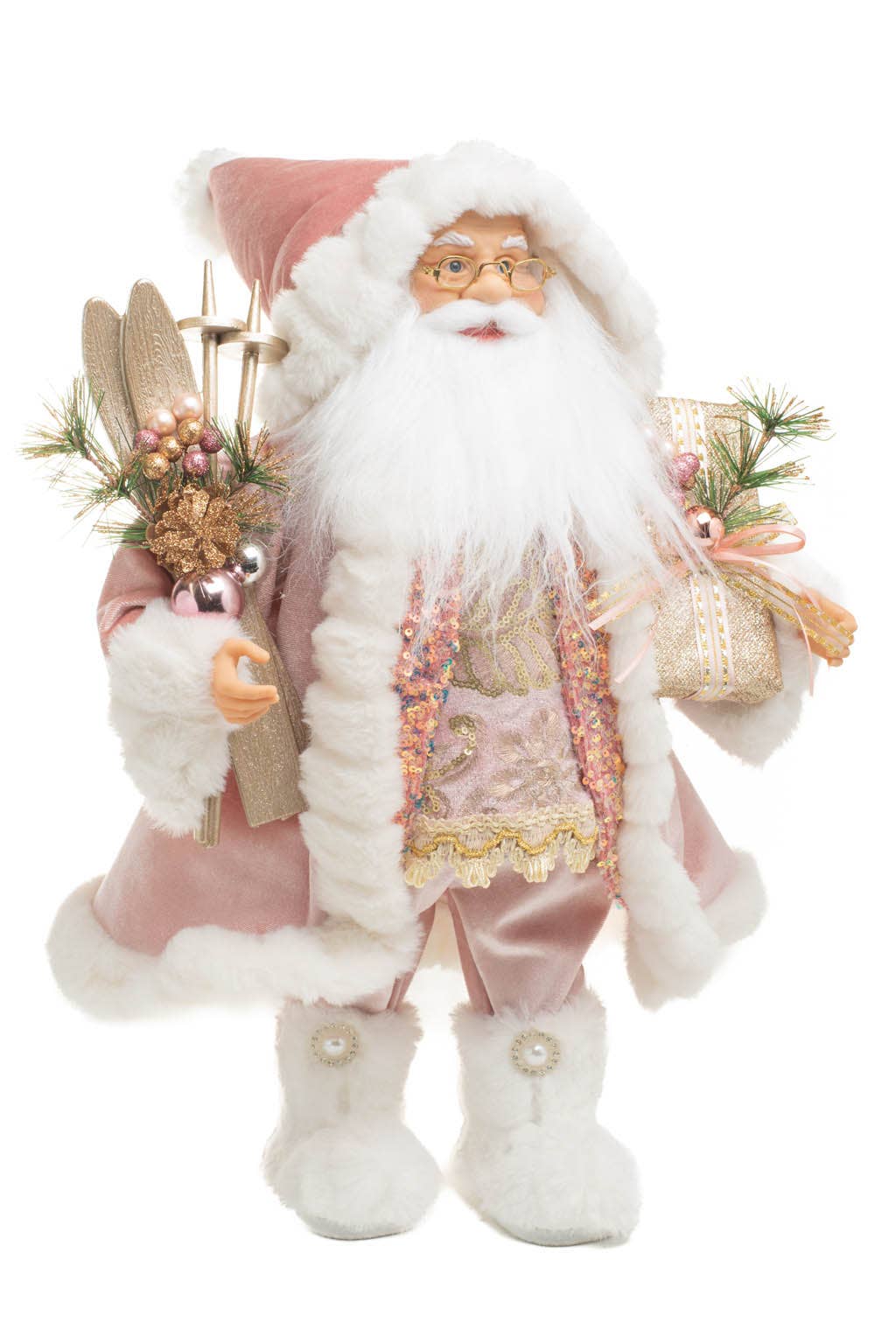 NEW - Pink Fabulous Sequin Santa