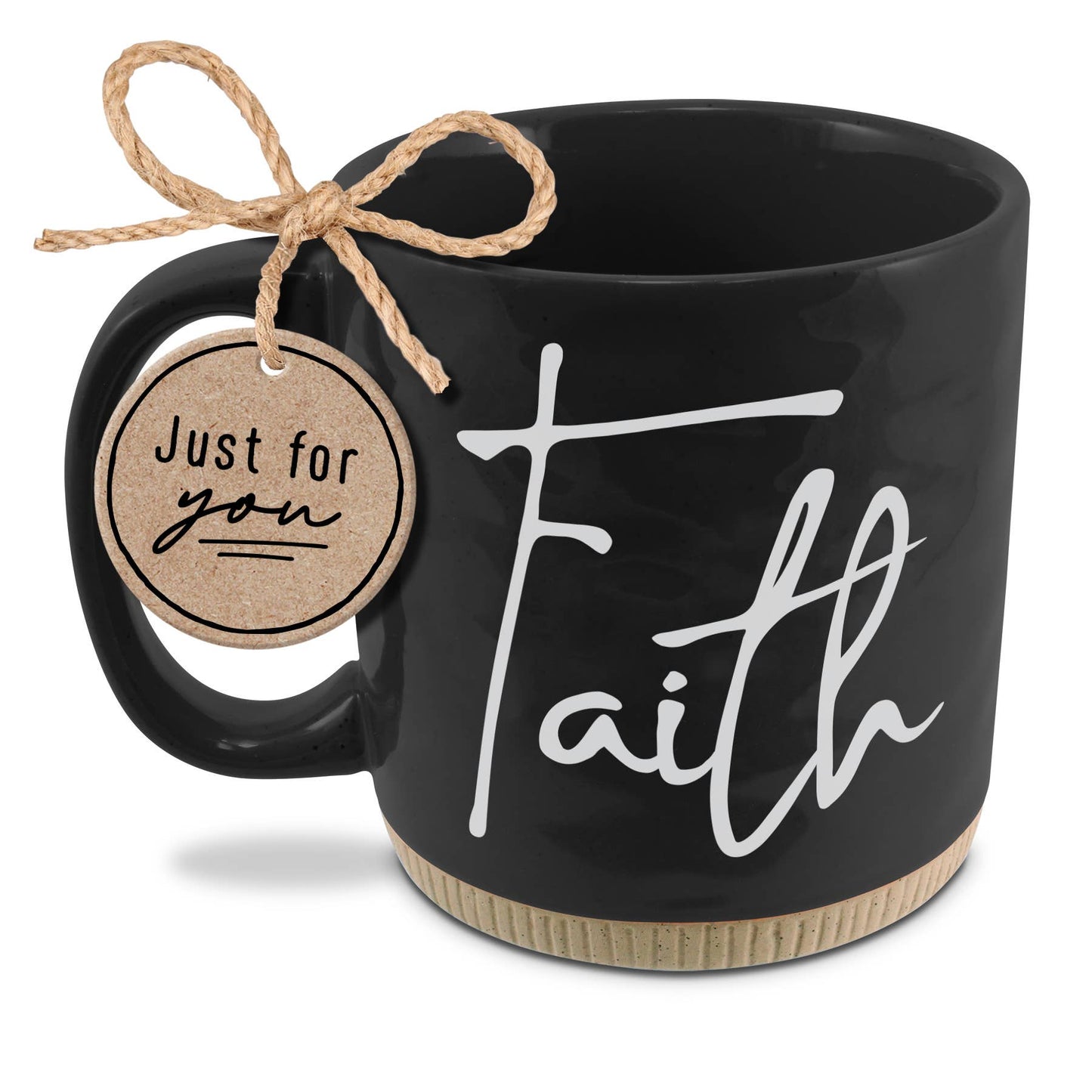 Dicksons - Coffeecup Powerful Words Faith Black16Oz