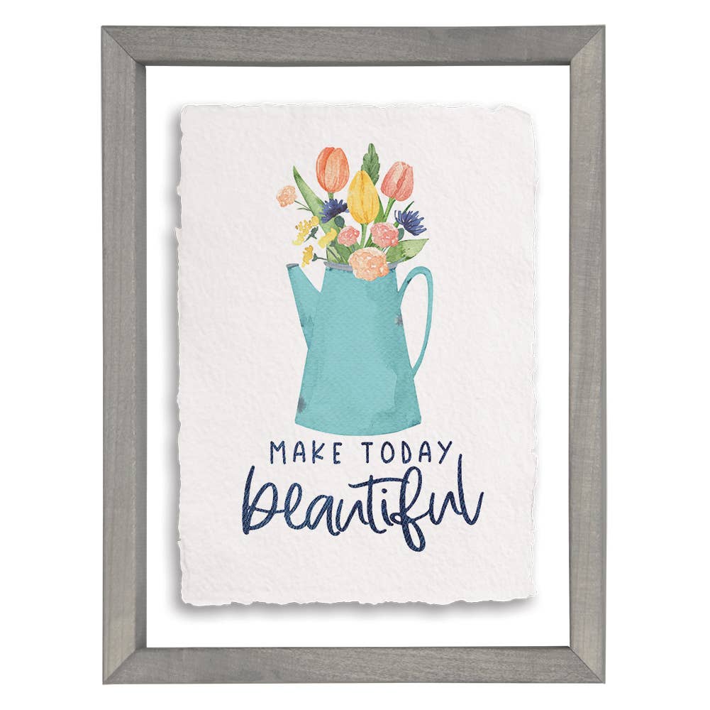 Floating Art Rectangle - Today Beautiful Tulips